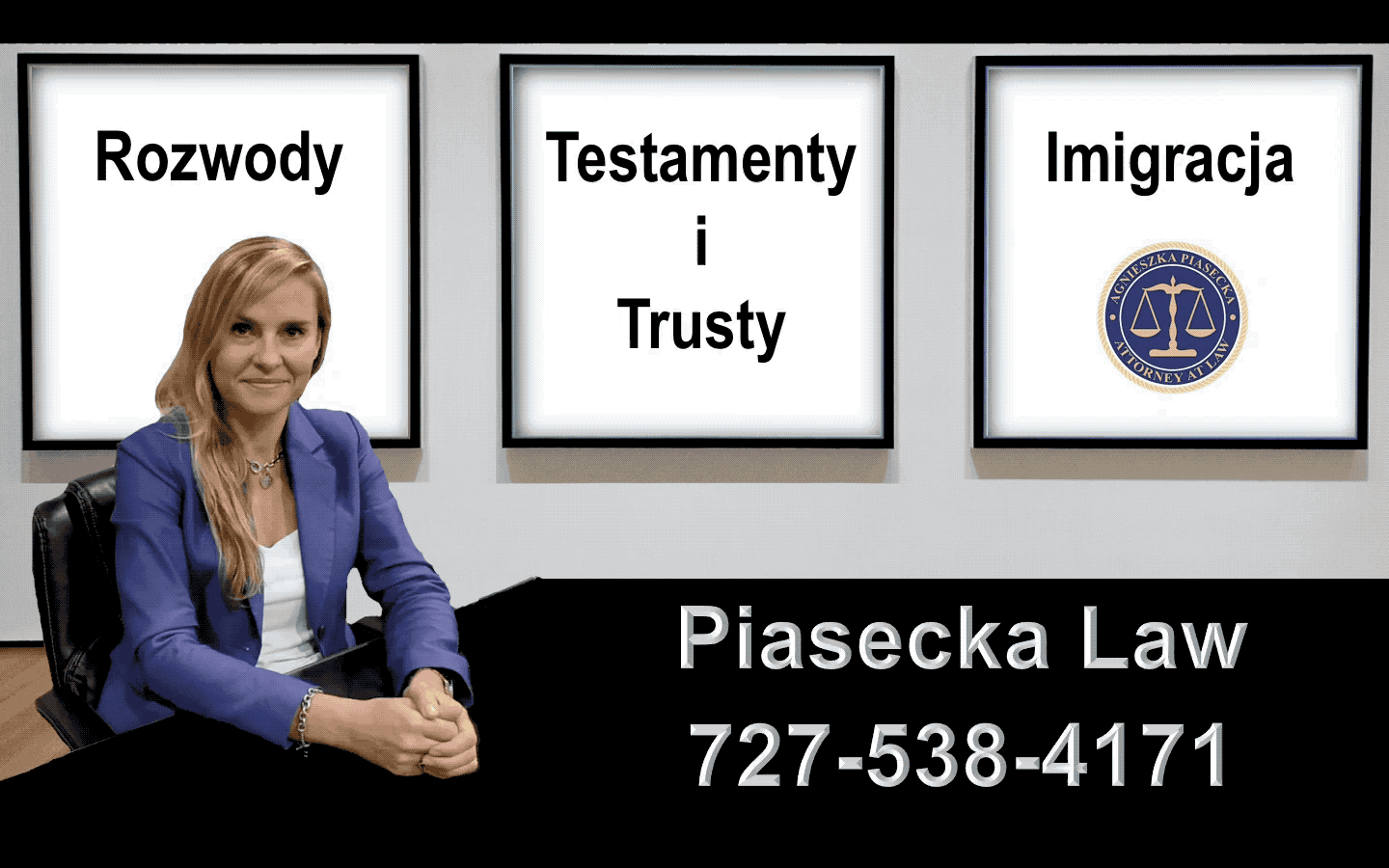 Rozwody, Testamenty i Trusty, ImigracjaAttorney Agnieszka Aga Piasecka Law Tampa GIF